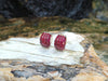 SJ1630 - Ruby with Diamond Earrings Set in 18 Karat Gold Settings