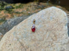 SJ1689 - Ruby with Diamond Pendant Set in 18 Karat Gold Settings