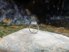 SJ1908 - Tsavorite with Diamond Ring Set in 18 Karat White Gold Settings