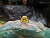 SJ6178 - Peridot with Yellow Diamond Ring Set in 18 Karat Gold Settings