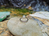 SJ2815 - White Sapphire with Diamond Engagement Ring Set in Platinum 950 Settings