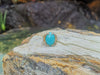 SJ1552 - Turquoise with Diamond Ring Set in 18 Karat Gold Settings