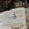SJ2827 - Blue Sapphire with Diamond Pendant Set in 18 Karat White Gold Settings