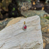 SJ1691 - Ruby with Diamond Pendant Set in 18 Karat Gold Settings