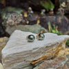 SJ1486 - South Sea Pearl with Diamond Earrings Set in 18 Karat Rose Gold Settings