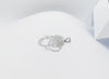 SJ1195 - Diamond Flower Pendant Set in 18 Karat White Gold Settings