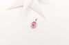 SJ2725 - Pink Sapphire with Diamond Pendant Set in 18 Karat Gold Settings