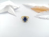 SJ1318 - Blue Sapphire with Diamond Ring Set in 18 Karat Gold Settings