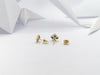SJ2745 - Blue Sapphire with Diamond Earrings Set in 18 Karat Gold Settings