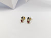 JE0632R - Ruby, Blue Sapphire and Diamond Earrings Set in 18 Karat Gold Setting