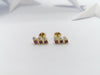 SJ2745 - Ruby with Diamond Earrings Set in 18 Karat Gold Settings