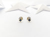 SJ1328 - Blue Sapphire with Diamond Earrings Set in 18 Karat Gold Settings