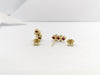JE0390R - Ruby & Diamond Earrings Set in 18 Karat Gold Setting