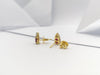JE0367T - Ruby & Diamond Earrings Set in 18 Karat Gold Setting