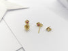 SJ1326 - Ruby with Diamond Earrings Set in 18 Karat Gold Settings
