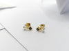 SJ2706 - Blue Sapphire with Diamond Earrings Set in 18 Karat Gold Settings