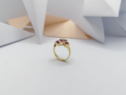 JR0950XK - Ruby & Diamond Ring Set in 18 Karat Gold Setting