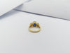 JR13322Z - Blue Sapphire & Diamond Ring Set in 18 Karat Gold Settings