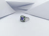 SJ2709 - Tanzanite with Tsavorite and Diamond Ring Set in 18 Karat White Gold Settings