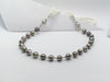 JN0158Y - South Sea Pearl with Akoya Pearl Necklace Set in 18 Karat White Gold Setting