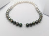 SJ1390 - Gradutated Color South Sea Pearl Necklace with Hidden 18K White Gold Clasp