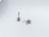 JE0513R - Blue Sapphire & Diamond Earrings Set in 18 Karat White Gold Setting