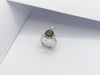 SJ1335 - Brown Diamond with Diamond Ring Set in 18 Karat White Gold Settings