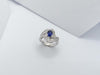 SJ1166 - Blue Sapphire with Diamond Ring Set in Platinum 900 Settings