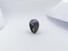 SJ1266 - Blue Sapphire with Diamond and Brown Diamond Ring Set in 18 Karat White Gold