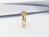 SJ2651 - Custom Shield Cut Ruby with Diamond Ring Set in 18 Karat Gold Settings