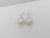 JE0437R - South Sea Pearl & Diamond Dangling Earrings Set in 18 Karat Rose Gold Setting
