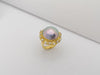 SJ1186 - Mabe Pearl with Diamond Ring Set in 18 Karat Gold Settings