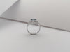 SJ6092 - Blue Sapphire with Diamond Ring Set in 18 Karat White Gold Settings