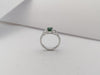 JR1154T - Emerald & Diamond Ring Set in 18 Karat White Gold Setting