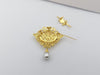 SJ1406 - South Sea Pearl with Diamond Pendant / Brooch Set in 18 Karat Gold Settings