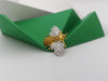 JPB367 - Yellow Sapphire & Diamond Bee Brooch Set in 18 Karat Gold Setting
