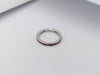 SJ1346 - Ruby Eternity Ring Set in 18 Karat White Gold Settings