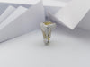 SJ1151 - Yellow Sapphire with Diamond Ring Set in 18 Karat White Gold Settings