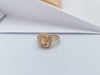 SJ1326 - Imperial Topaz with Brown Diamond Ring Set in 18 Karat Rose Gold Settings