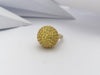 JR0332P - Yellow Sapphire & Diamond Ring Set in 18 Karat Gold Settings