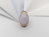 SJ2069 - Lavender Jade with Diamond and Blue Sapphire Ring Set 18 Karat Rose Gold Setting