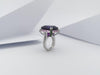 SJ1150 - Amethyst, Pink Sapphire, Tsavorite Ring Set in 18 Karat White Gold Settings