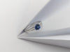 SJ2984 - Blue Sapphire with Diamond Engagement Ring Set in 18 Karat White Gold Settings