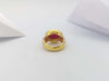 SJ2525 - Ruby with Diamond Ring Set in 18 Karat Gold Settings