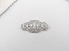 SJ1652 - Diamond Brooch Set in 18 Karat White Gold Settings
