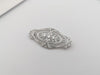 SJ1652 - Diamond Brooch Set in 18 Karat White Gold Settings