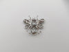 SJ2984 - Pearl, Ruby, Brown Diamond, Cabochon Ruby Brooch Set in 18 Karat White Gold Set