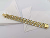 JB13039Z - Aquamarine & Green Sapphire Bracelet Set in 18 Karat Gold Setting