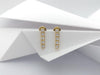 SJ2974 - White Sapphire Earrings Set in 18 Karat Gold Settings