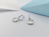 SJ2899 - White Sapphire Earrings set in 18 Karat White Gold Settings